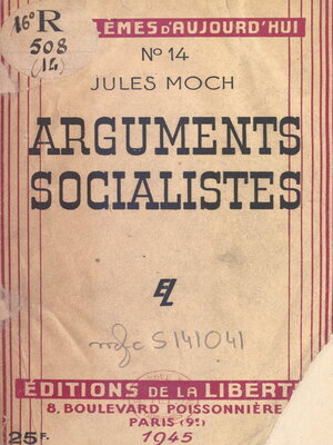 cover image of Arguments socialistes